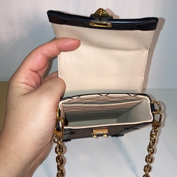 Louis Vuitton pochette trunk vertical in monogram with black trim. - Picture 7 of 11
